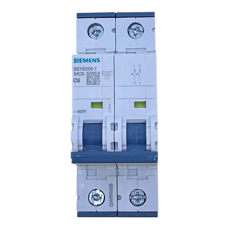 Siemens Leitungsschutzschalter 5SY6206-7 C6A 2-polig 400V Sicherungsautomat