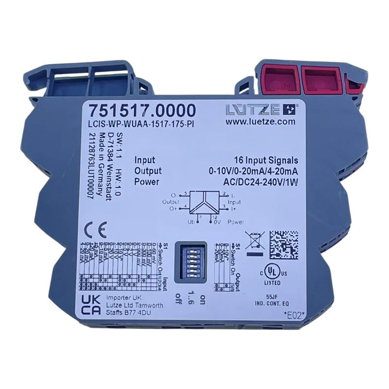 Lütze Isolationswandler LCIS-WP-WUAA-1517-175-PI 751517.0000 U/I UU ACDC 24–240V