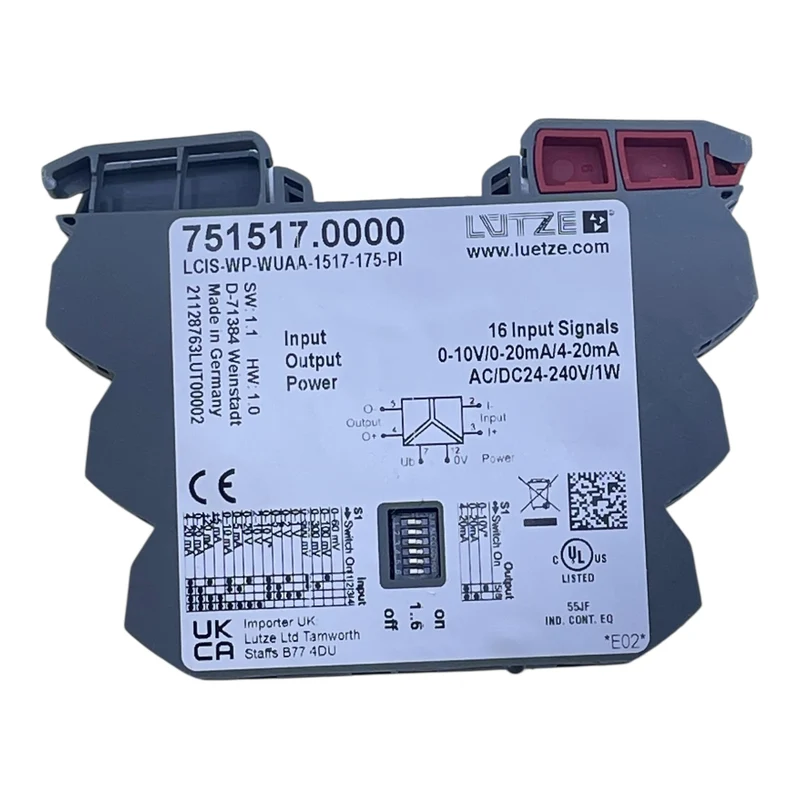 Lütze Signalmodul 751517.0000 LCIS-WP-WUAA-1517-175-PI 16 Eingänge 24–240 V ACDC