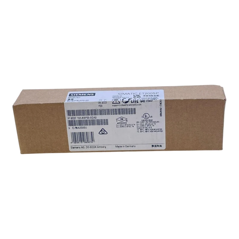 Siemens Basiseinheit SimaticET200SP 6ES7193-6BP20-0DA0 für industriellen Einsatz