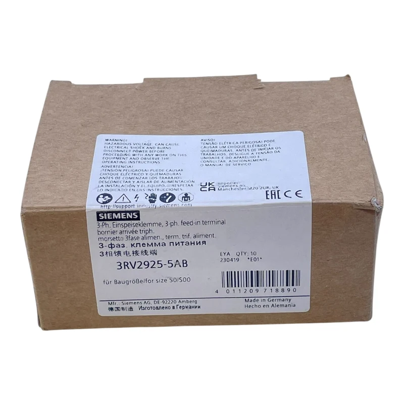 Siemens Einspeiseklemme 3RV2925-5AB für S0/S00