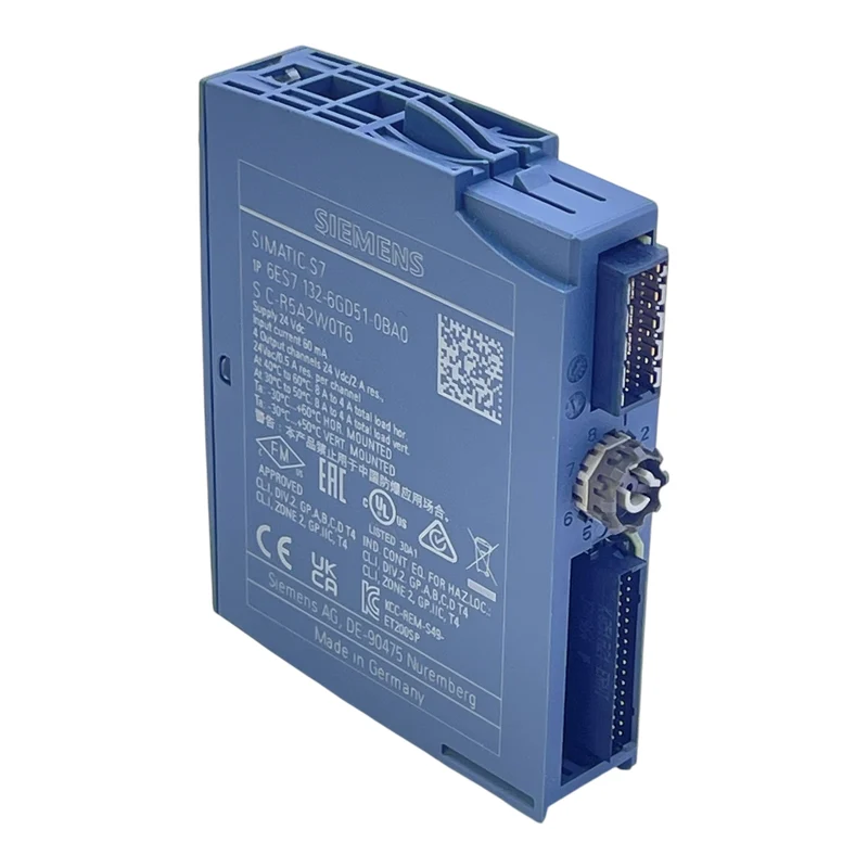Siemens Relais-Ausgangsmodul 4x24VDC/2A 6ES7132-6GD51-0BA0 ET 200SP