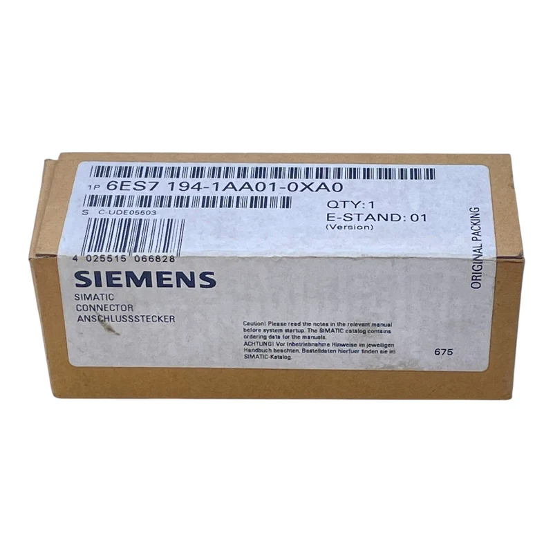 Siemens Anschlussstecker 6ES7194-1AA01-0XA0 SIMATIC Connector E-Stand: 01