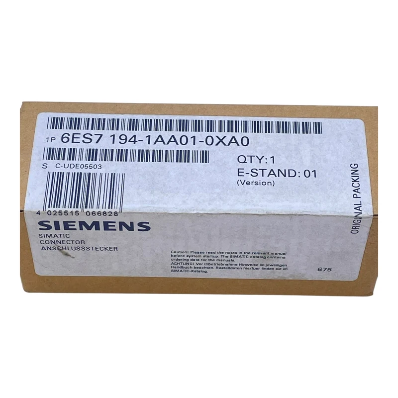 Siemens Anschlussstecker 6ES7194-1AA01-0XA0 SIMATIC Connector E-Stand: 01