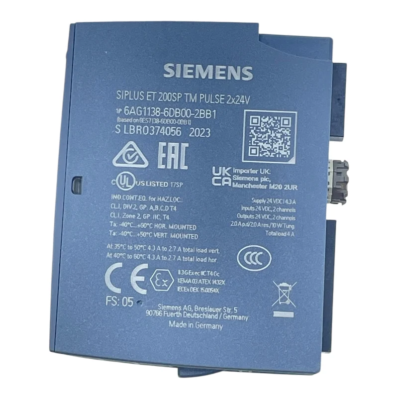 Siemens SIPLUS ET 200SP 6AG1138-6DB00-2BB1 TM PULSE 2x24V 6ES7138-6DB00-0BB1
