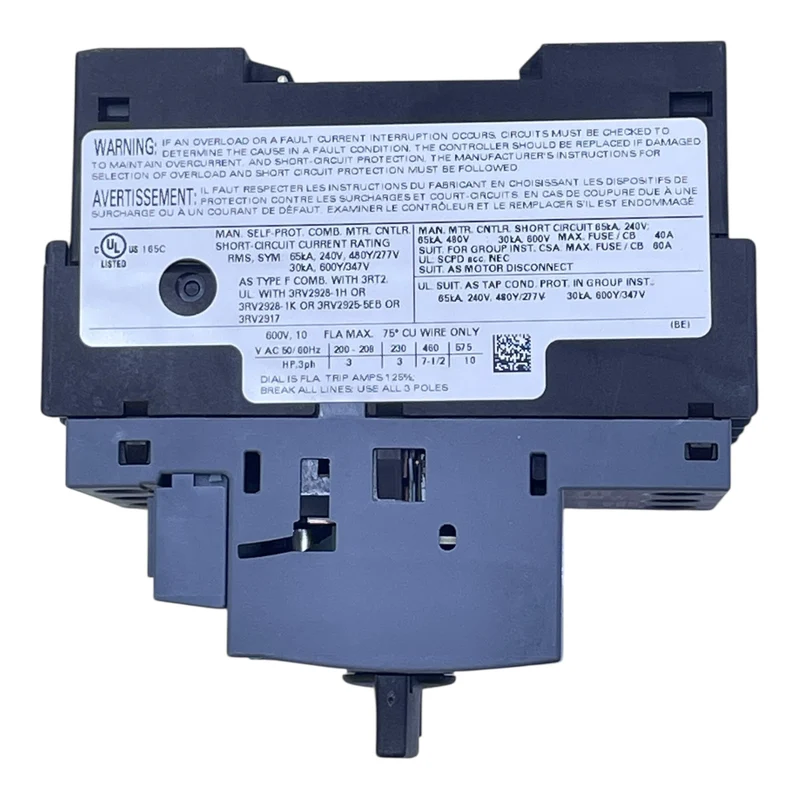 Siemens Leistungsschalter Motorschutzschalter 3RV2011-1JA15 8,5–12A SIRIUS