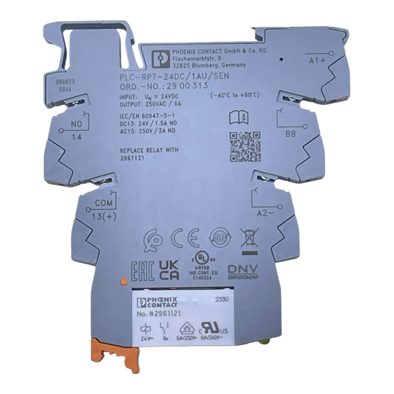 Phoenix Contact Relaismodul 24VDC 6A PLC-RPT-24DC/1AU/SEN 2900313