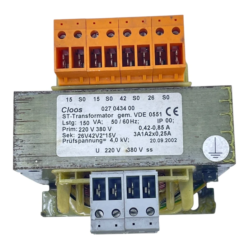 Cloos Transformator 150VA 220-370V 027043400