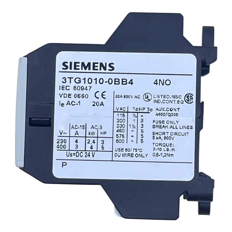 Siemens Powerrelais Schütz 3TG1010-0BB4