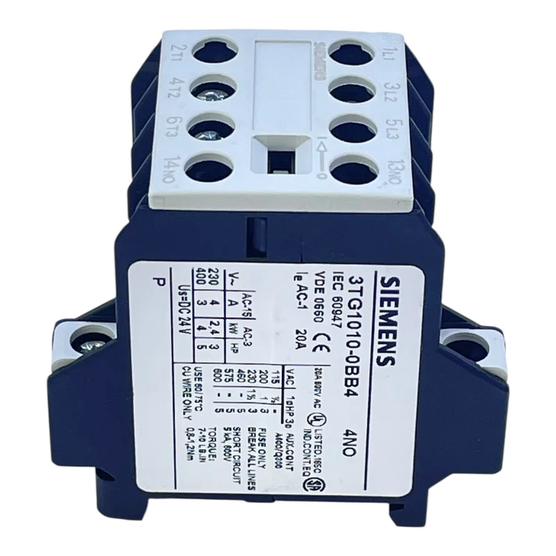 Siemens Powerrelais Schütz 3TG1010-0BB4