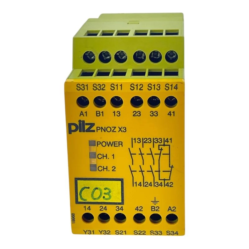 Pilz Sicherheitsrelais PNOZ X3 774318 230 VAC/24 VDC 3 NO + 1 NC