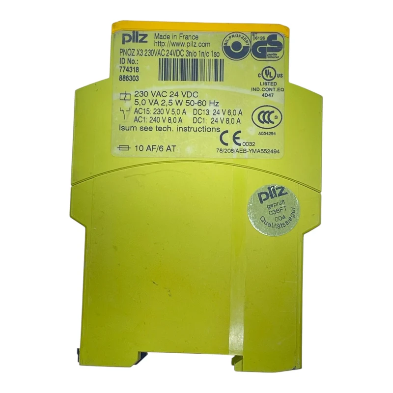 Pilz Sicherheitsrelais PNOZ X3 774318 230 VAC/24 VDC 3 NO + 1 NC