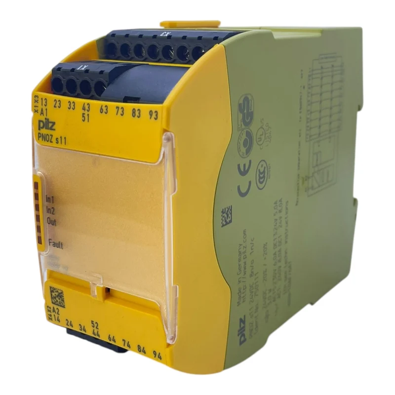 Pilz Sicherheitsmodul Sicherheitsrelais PNOZ s11 750111 8n/o 1n/c 24V DC Relais