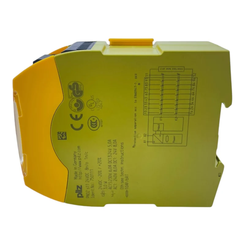 Pilz Sicherheitsmodul Sicherheitsrelais PNOZ s11 750111 8n/o 1n/c 24V DC Relais
