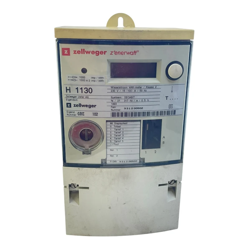 Zellweger Stromzähler 230V H1130 für Industrie Einsatz Stromzähler 230V H1130