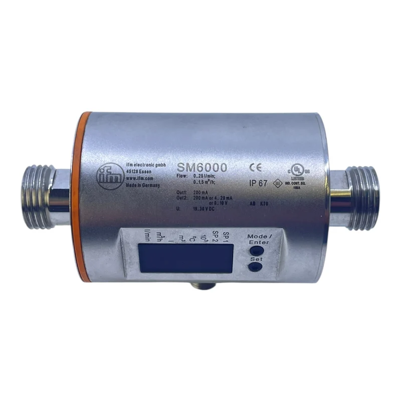 Ifm Durchflussmesser Magnetisch-Induktiv SM6000 für industriellen Einsatz 19-30V