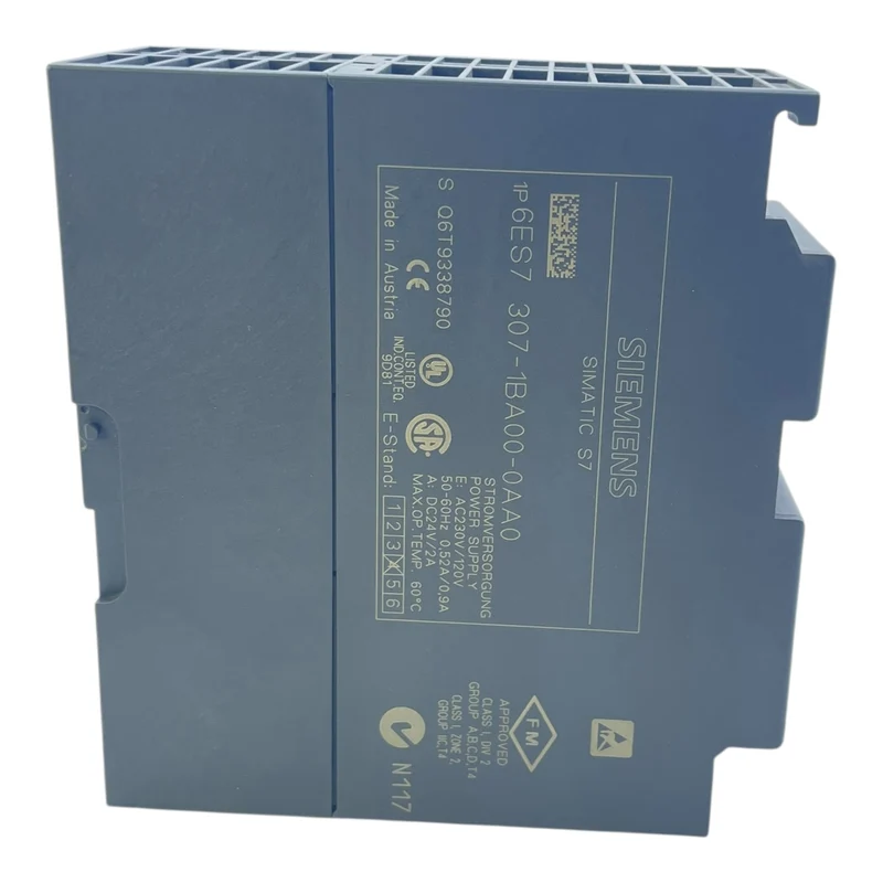 Siemens Stromversorgung Simatic S7 6ES7307-1BA00-0AA0 für industriellen Einsatz