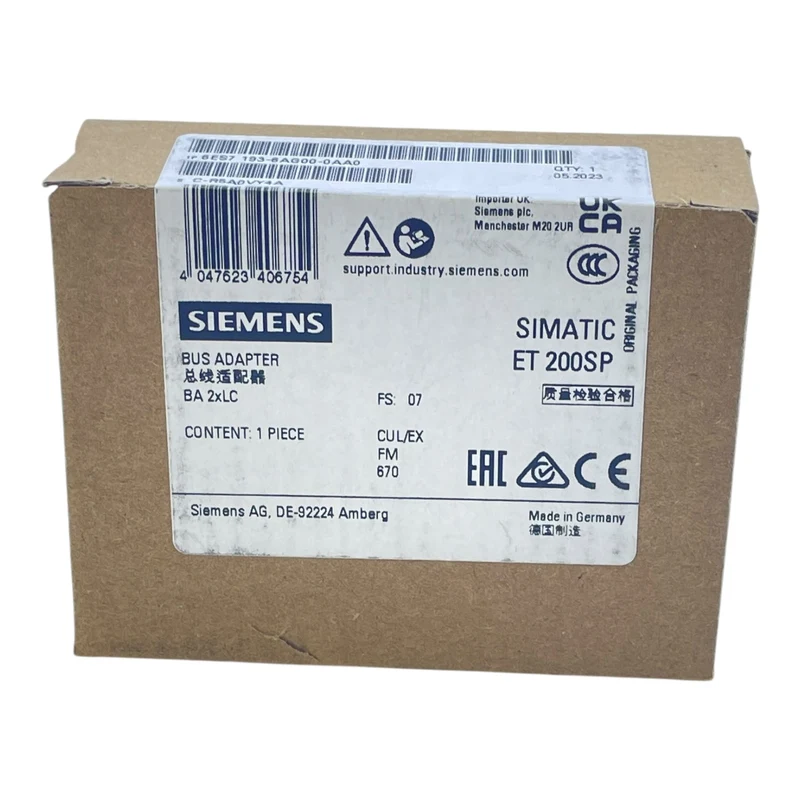Siemens Bus Adapter Simatic ET 200SP 6ES7193-6AG00-0AA0 für Industrie Einsatz