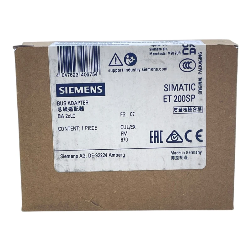 Siemens Bus Adapter Simatic ET 200SP 6ES7193-6AG00-0AA0 für Industrie Einsatz