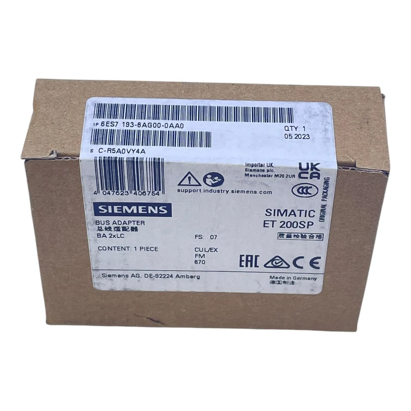 Siemens Bus Adapter Simatic ET 200SP 6ES7193-6AG00-0AA0 für Industrie Einsatz