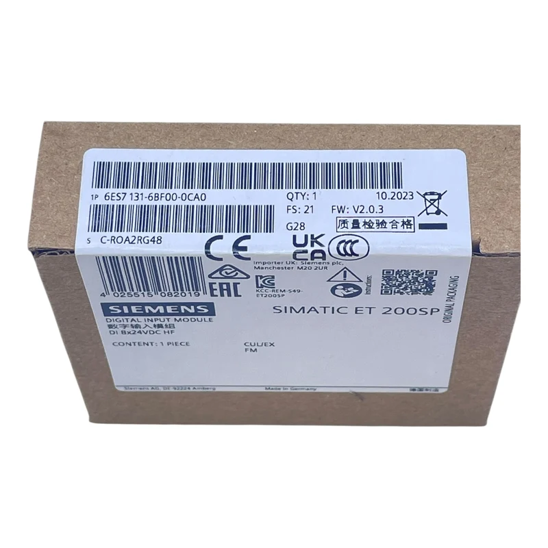 Siemens SPS Eingangs-Modul SIMATIC ET 200SP 6ES7131-6BF00-0CA0 Industrie Einsatz