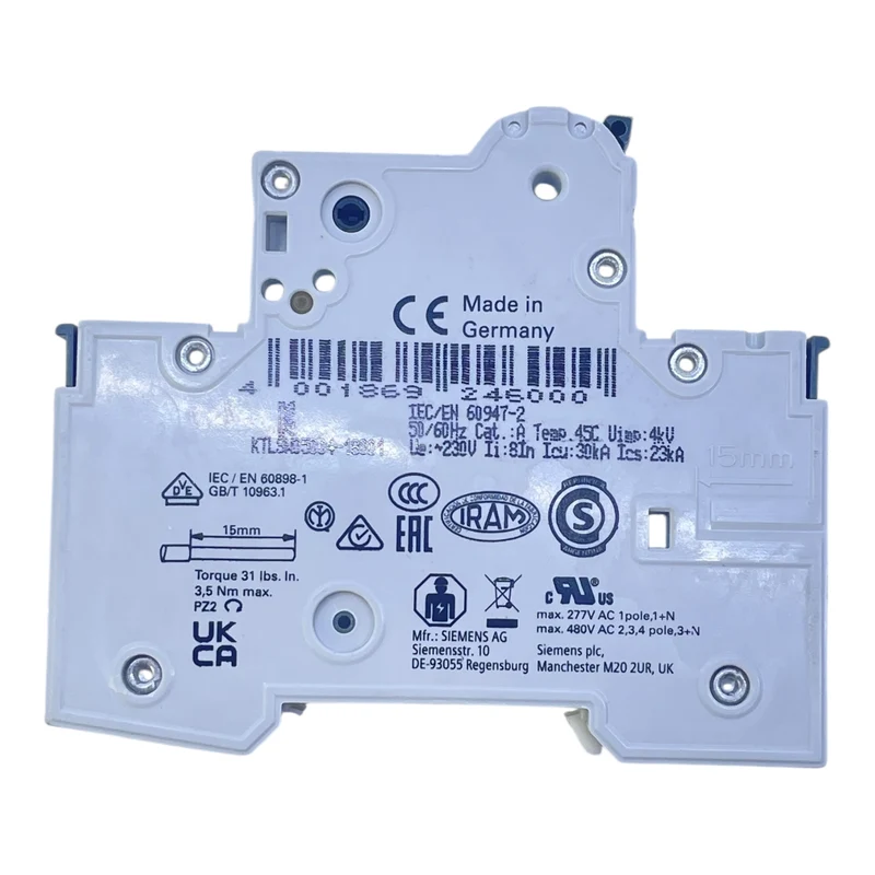 Siemens Leistungsschutzschalter Sicherungsautomat 230V 5SY6102-7 Industrie