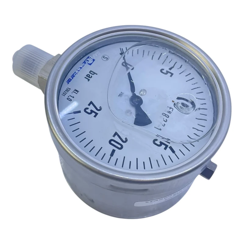 Schmierer Manometer 0-25bar 316L für industriellen Einsatz Manometer