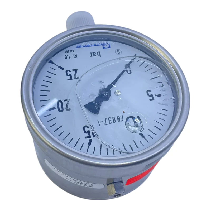 Schmierer Manometer 0-25bar 316L für industriellen Einsatz Manometer