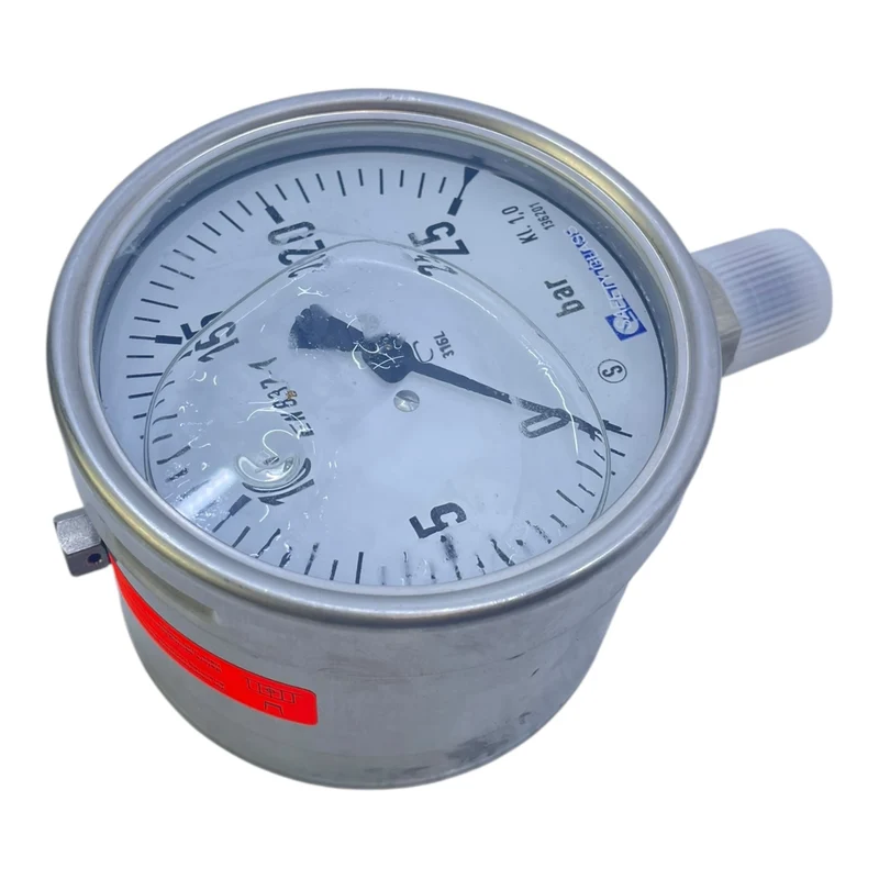 Schmierer Manometer 0-25bar 316L für industriellen Einsatz Manometer