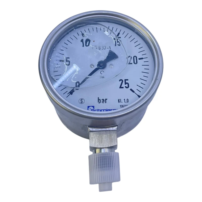 Schmierer Manometer 0-25bar 316L für industriellen Einsatz Manometer
