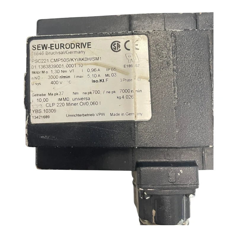SEW-Eurodrive Servomotor 1,3Nm CMP50S/KY/AK0H/SM1 PSC221 für Industrie Einsatz