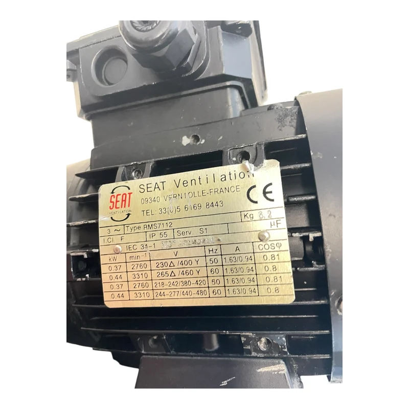 Seat Elektromtor 0,37kW 230V Universeller Elektromotor für industriellen Einsatz