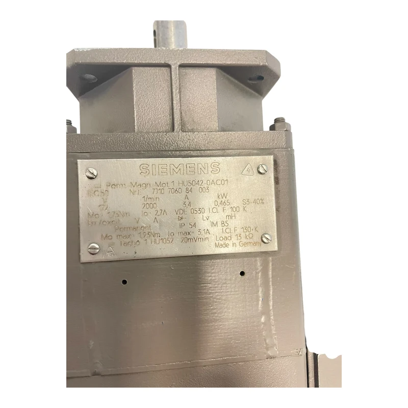 Siemens Servomotor 1,75Nm 1HU5042-0AC01 Permanentmagnet Motor IP54 B5 Siemens