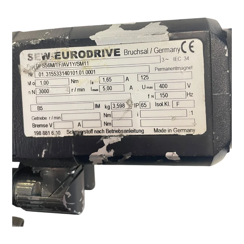 SEW-Eurodrive Servomotor 1,0Nm DFS56M/TF/AV1Y/SM11 für industriellen Einsatz