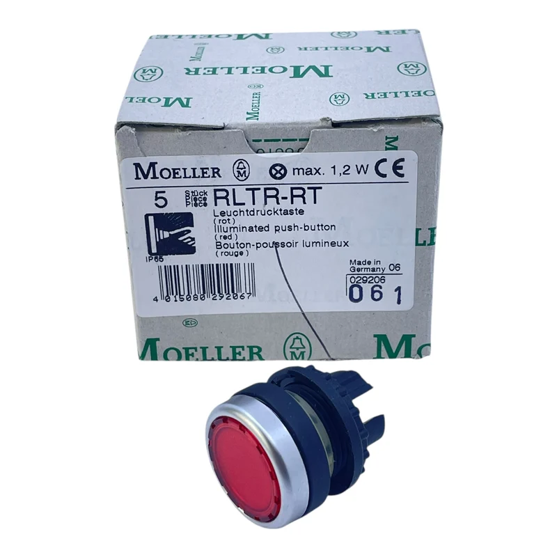 Moeller Leuchtdrucktaste RLTR-RT VE: 5stk/pcs - für industriellen Einsatz Taster
