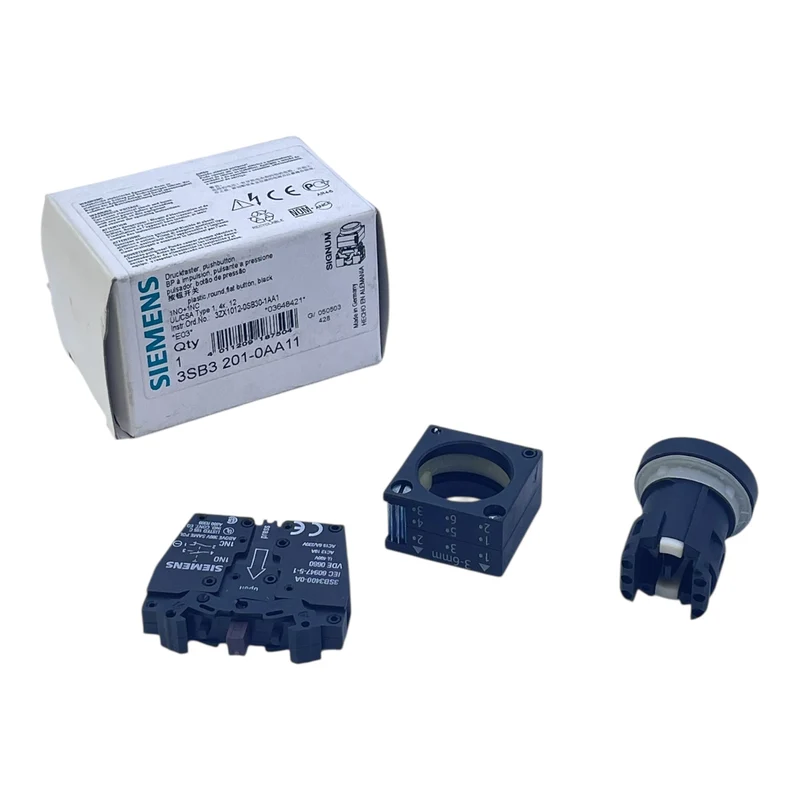 Siemens 3SB3201-0AA11 Drucktaster -für industriellen Einsatz Drucktaster 1NO+1NC