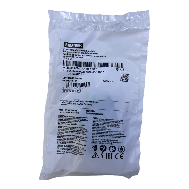 Siemens 3SU1400-1AA10-1DA0 Kontaktmodul - für industriellen Einsatz Kontaktmodul
