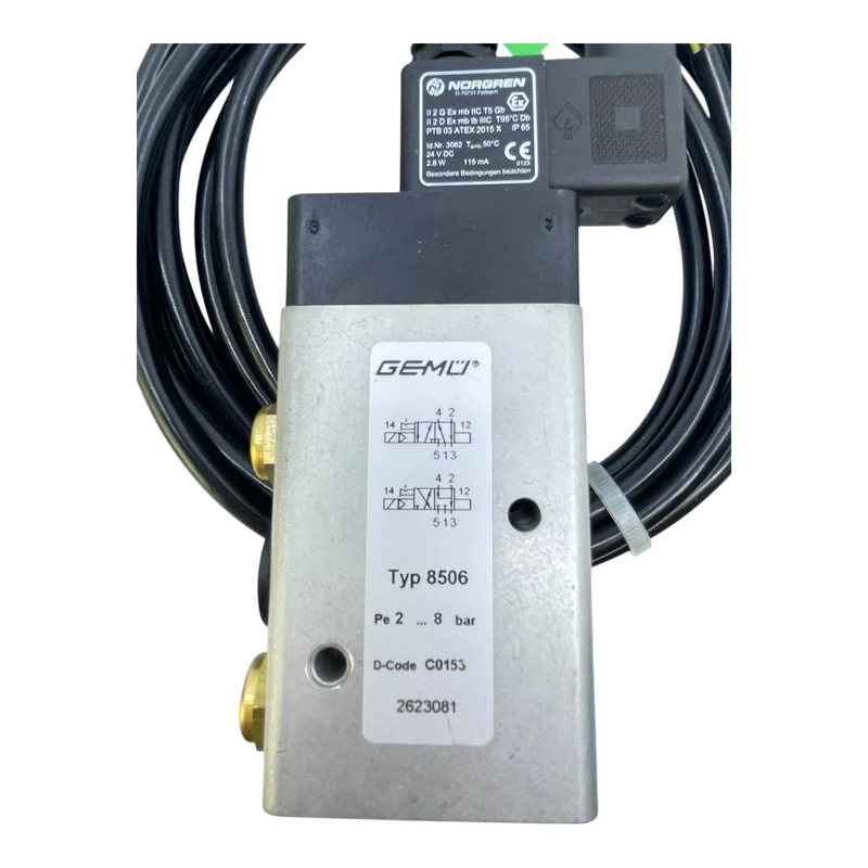 Gemü 8506 Magnetventil 2-8 bar - Industrie Einsatz Kabel Magnetventil Industrie