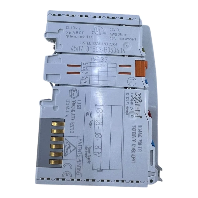 Wago 750-333 Feldbuskoppler Profibus - für industriellen Einsatz Industrie