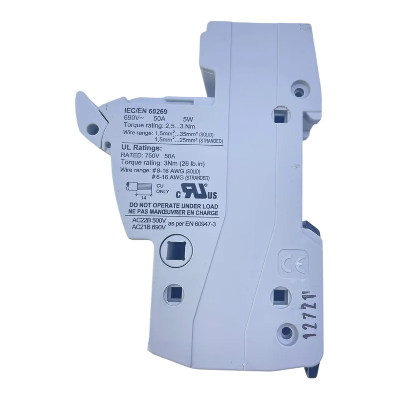 SIBA 51 058 05.1 Sicherungsfassung 690/750V 50A - für industriellen Einsatz