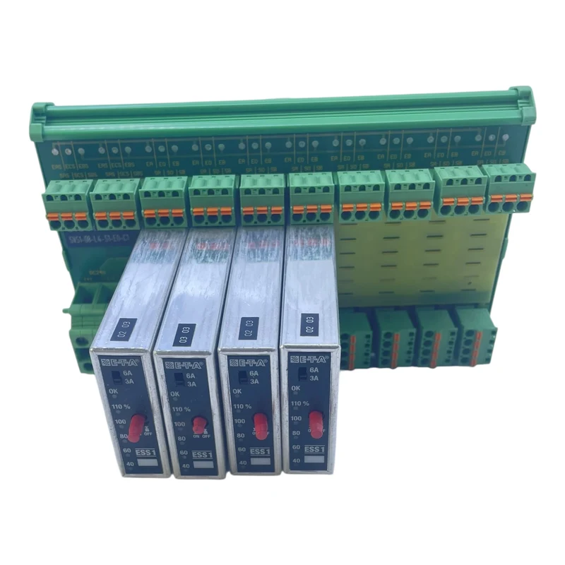 E-T-A Stromverteiler SVS1-08-L4-S1-E0-C1 mit 4x ESS1 3A/6A Schutzschalter 24V DC