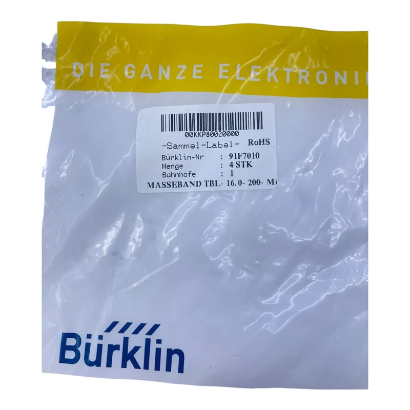 Bürklin 91F7010 Masseband Erdungsband VE:4stk - für industriellen Einsatz