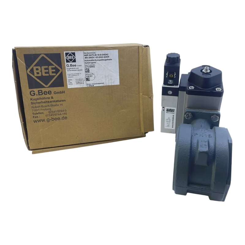 BEE AKP-SK75-40-16-B-DAD42 Kugelhahn MV-24VDC-SD-DSD-QUER - Industrie Einsatz