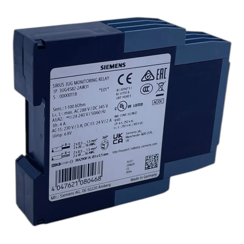Siemens 3UG4582-2AW31 Überwachungsrelais für industriellen Einsatz Relais