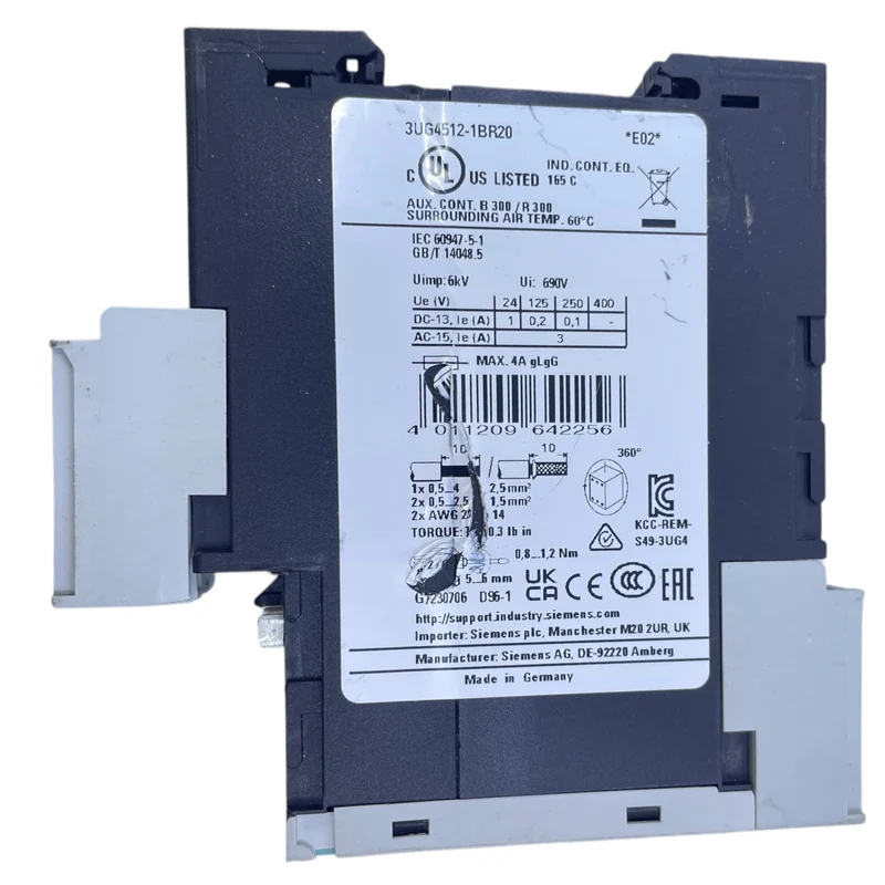 Siemens 3UG4512-1BR20 Überwachungsrelais für industriellen Einsatz Relais