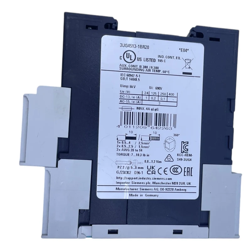 Siemens 3UG4513-1BR20 Überwachungsrelais für industriellen Einsatz Relais