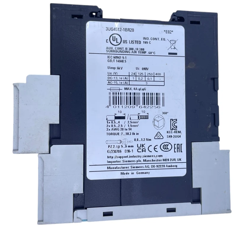 Siemens 3UG4512-1BR20 Überwachungsrelais für industriellen Einsatz Relais