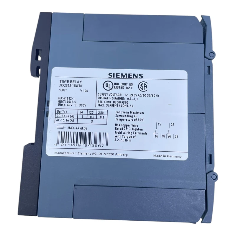 Siemens 3RP2525-1BW30 Zeitrelais für industriellen Einsatz Relais