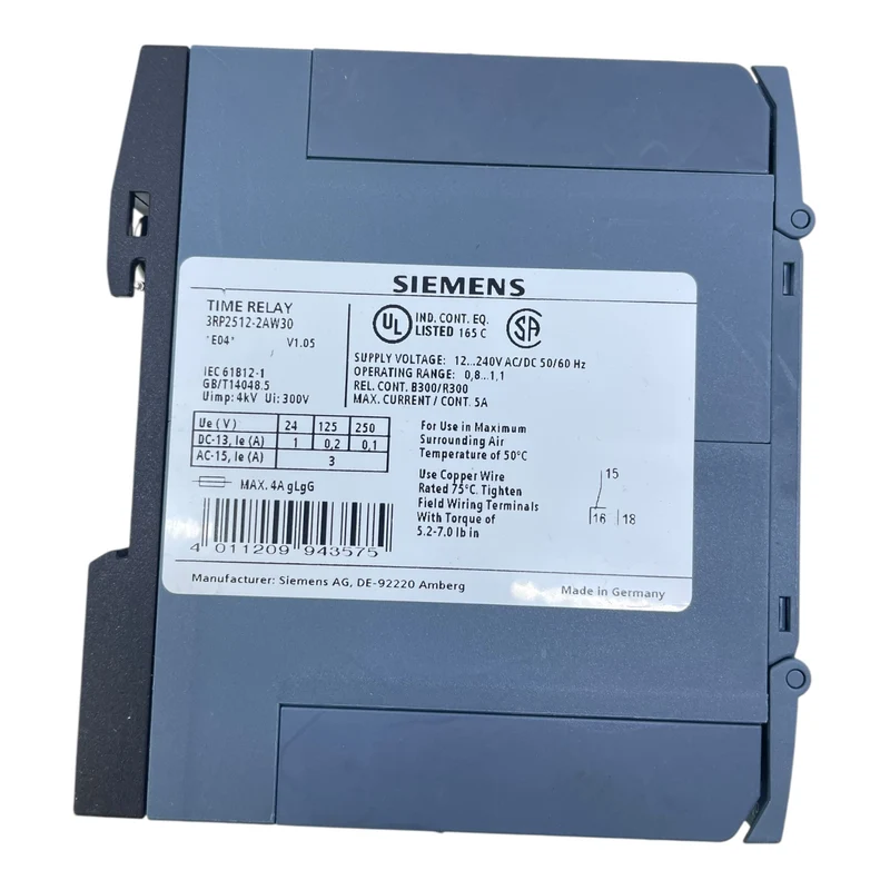 Siemens 3RP2512-2AW30 Zeitrelais für industriellen Einsatz Zeitrelais Siemens
