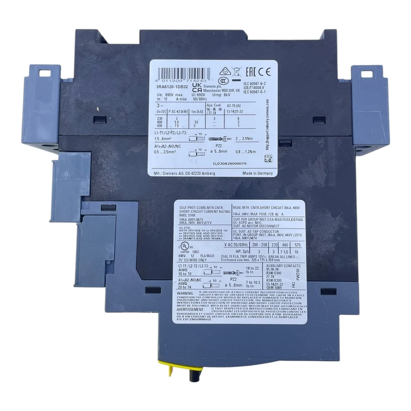 Siemens 3RA6120-1DB32 SIRIUSKompakter KOMBI-Starter für industriellen Einsatz